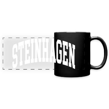 Steinhagen - Mug panoramique uni - noir - Devant