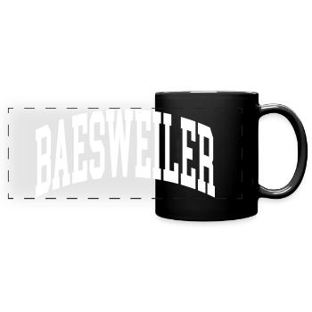 Baesweiler - Mug panoramique uni - noir - Devant