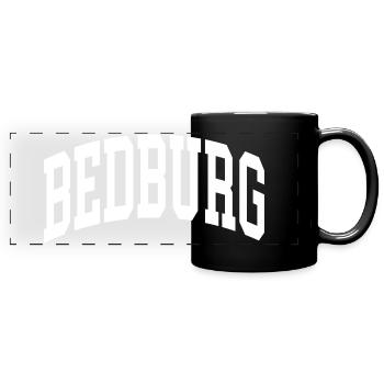 Bedburg - Mug panoramique uni - noir - Devant