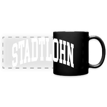 Stadtlohn - Mug panoramique uni - noir - Devant