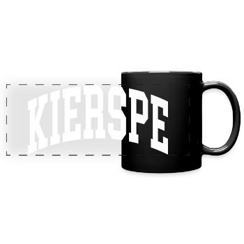 Kierspe - Mug panoramique uni - noir - Devant