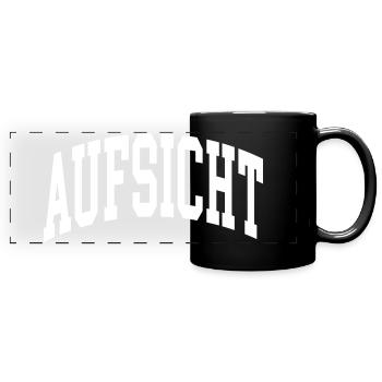 Aufsicht - Panorama-Tasse farbig - Schwarz - Vorne