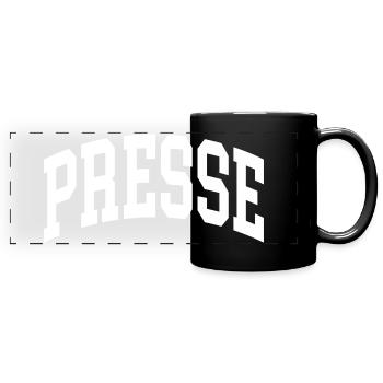 Presse - Panorama-Tasse farbig - Schwarz - Vorne