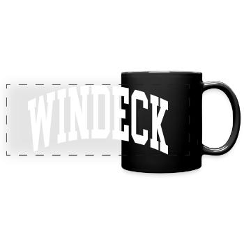 Windeck - Mug panoramique uni - noir - Devant