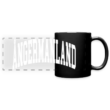 Ångermanland - Panorama-Tasse farbig - Schwarz - Vorne