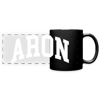 Aron - Mug panoramique uni - noir - Devant