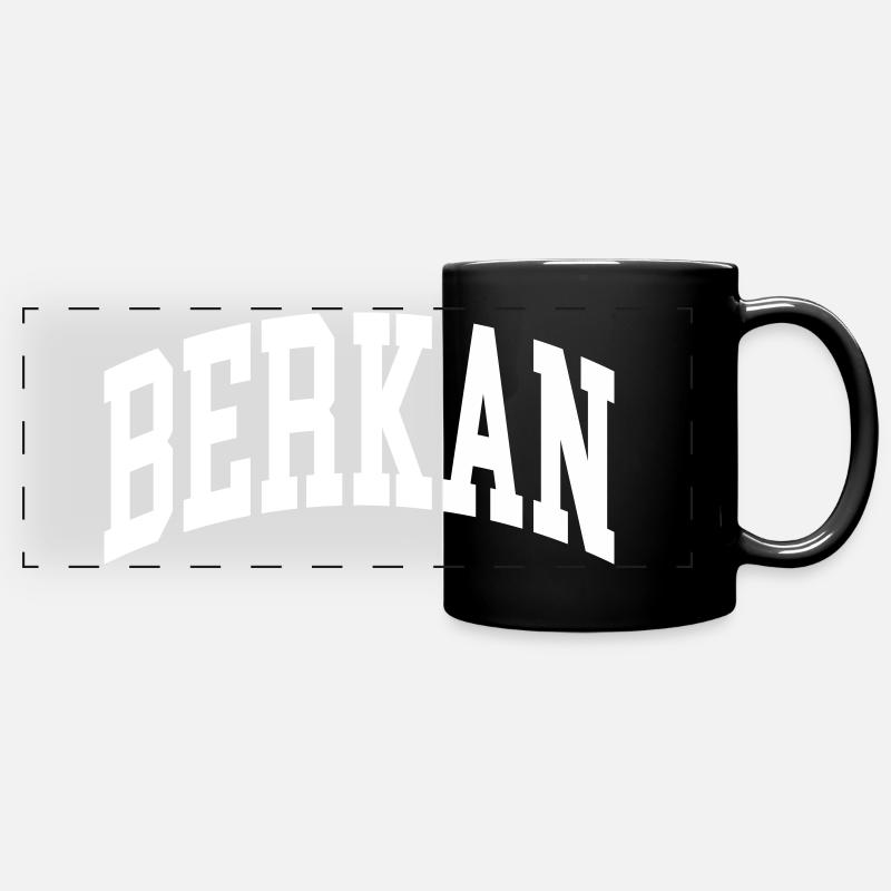 Berkan - Mug panoramique uni - noir