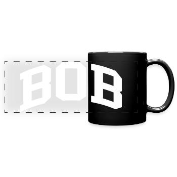 Bob - Panorama-Tasse farbig - Schwarz - Vorne