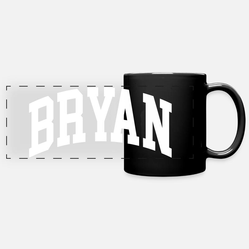 Bryan - Mug panoramique uni - noir