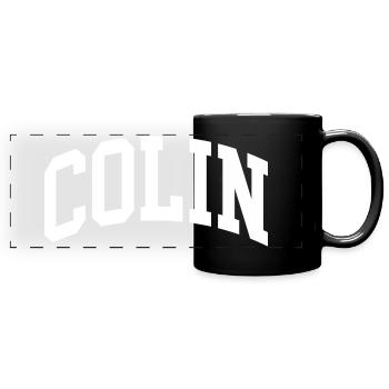 Colin - Mug panoramique uni - noir - Devant