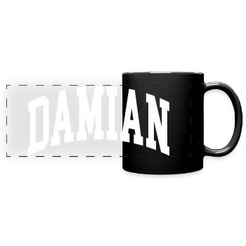 Damian - Panorama-Tasse farbig - Schwarz - Vorne