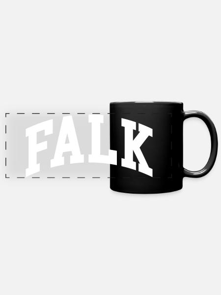 Falk - Panorama-Tasse farbig - Schwarz