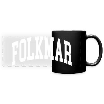 Folkmar (en anglais seulement) - Mug panoramique uni - noir - Devant
