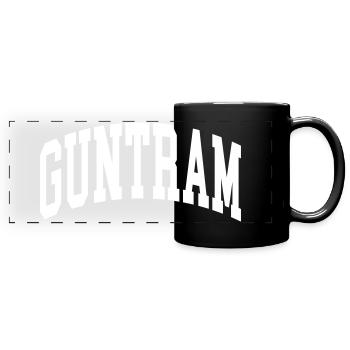 Tramway de Guntram - Mug panoramique uni - noir - Devant