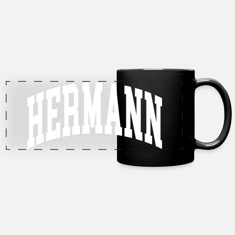 Hermann - Mug panoramique uni - noir