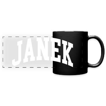 Janek - Panorama-Tasse farbig - Schwarz - Vorne
