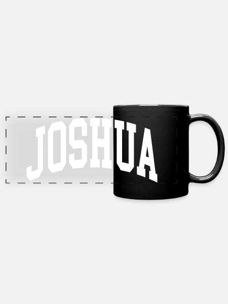 Joshua - Panorama-Tasse farbig - Schwarz