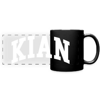 Kian (en anglais seulement) - Mug panoramique uni - noir - Devant