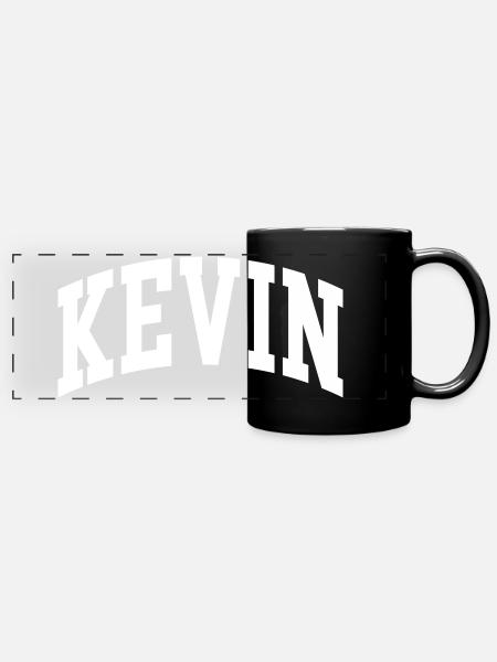 Kevin - Panorama-Tasse farbig - Schwarz