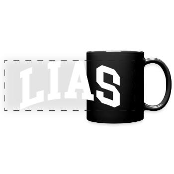 Lias - Mug panoramique uni - noir - Devant