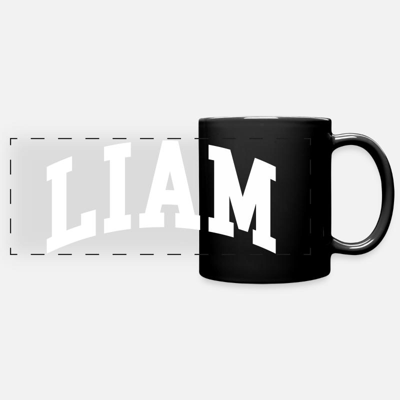 Liam - Panorama-Tasse farbig - Schwarz