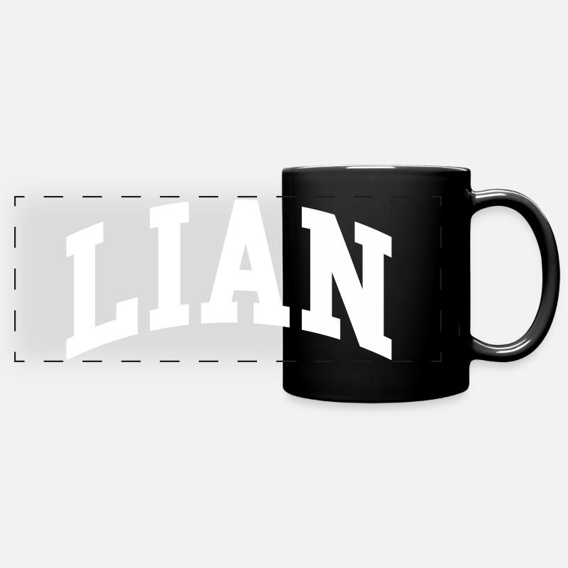 Lian - Panorama-Tasse farbig - Schwarz