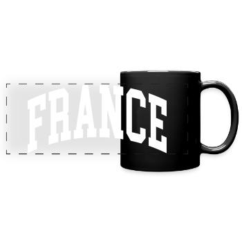 France - Panorama-Tasse farbig - Schwarz - Vorne