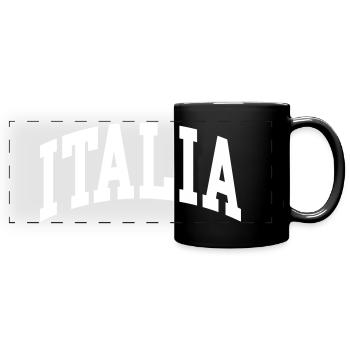 Italy - Full Colour Panoramic Mug - black - Front