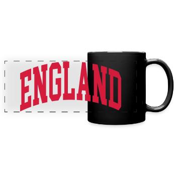 Angleterre - Mug panoramique uni - noir - Devant