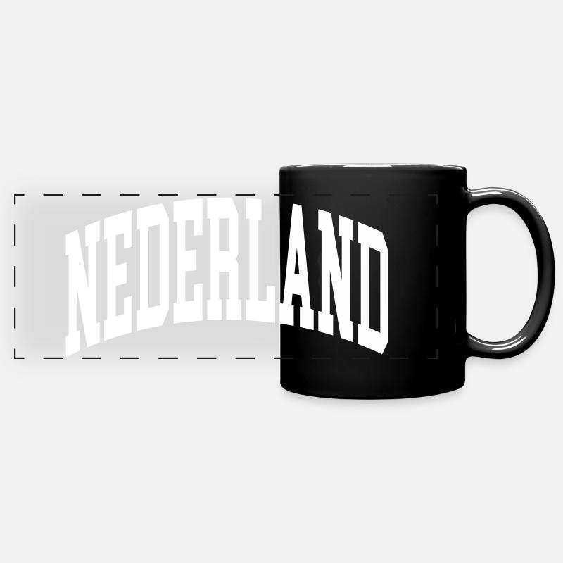 Nederland - Panorama-Tasse farbig - Schwarz