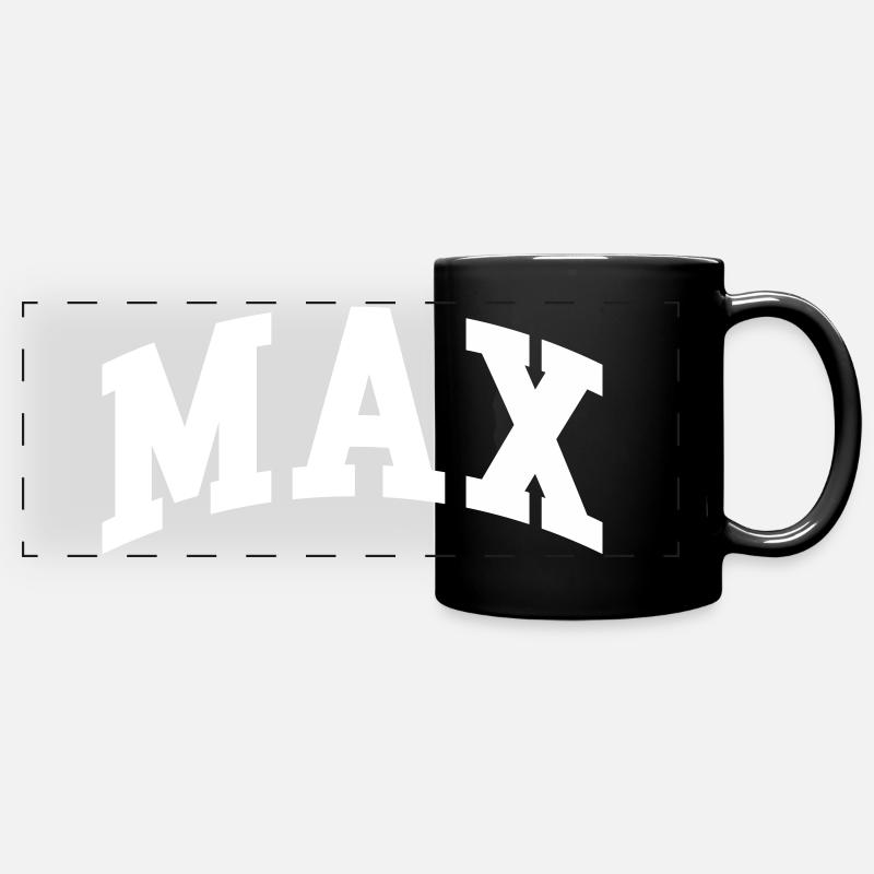 Max - Panorama-Tasse farbig - Schwarz