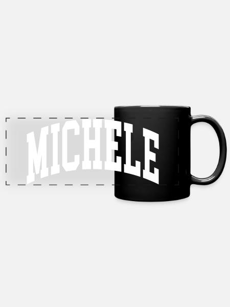 Michele - Panorama-Tasse farbig - Schwarz