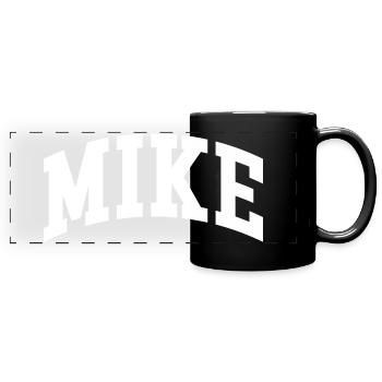 Mike - Panorama-Tasse farbig - Schwarz - Vorne