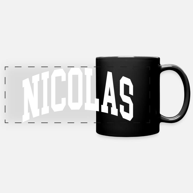 Nicolas - Mug panoramique uni - noir