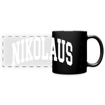 Nicolas - Mug panoramique uni - noir - Devant
