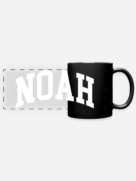 Noah - Panorama-Tasse farbig - Schwarz