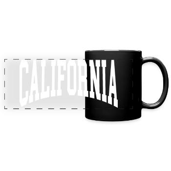 California - Panorama-Tasse farbig - Schwarz - Vorne