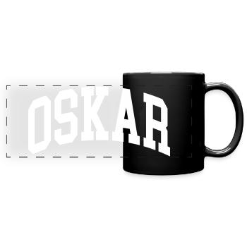 Oskar - Panorama-Tasse farbig - Schwarz - Vorne