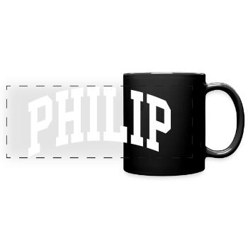Philip - Panorama-Tasse farbig - Schwarz - Vorne