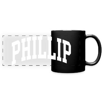 Phillip - Mug panoramique uni - noir - Devant