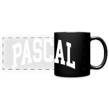 Pascal - Panorama-Tasse farbig - Schwarz - Vorne