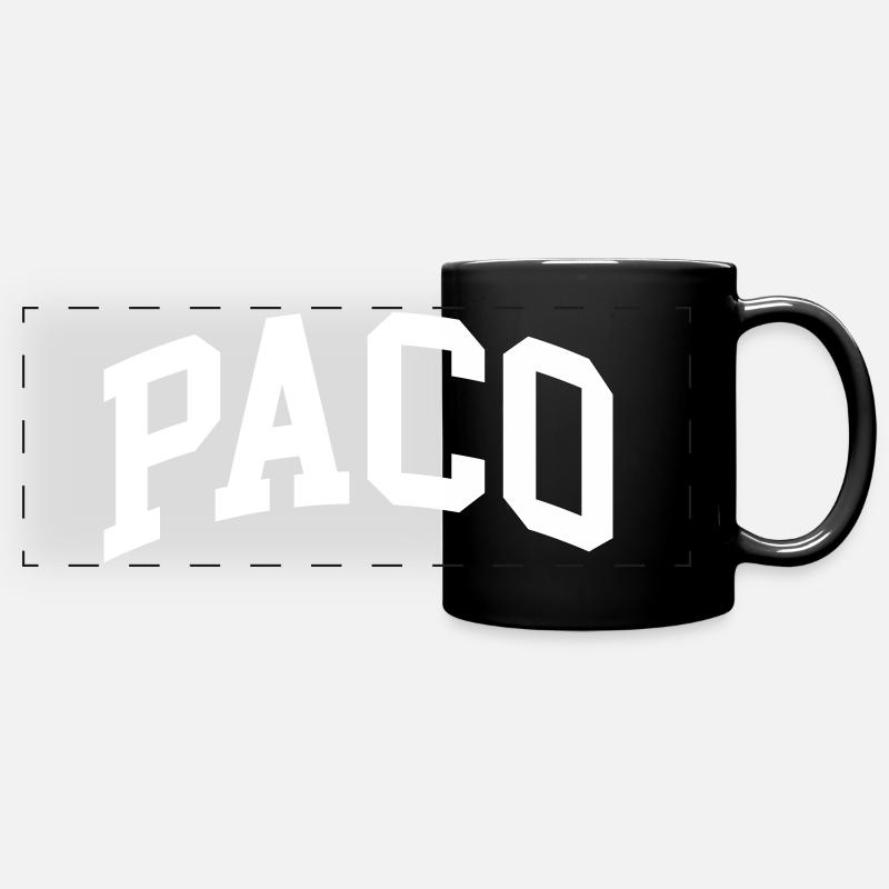 Paco - Panorama-Tasse farbig - Schwarz