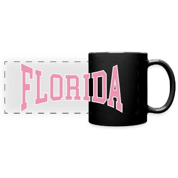 Florida - Full Colour Panoramic Mug - black - Front