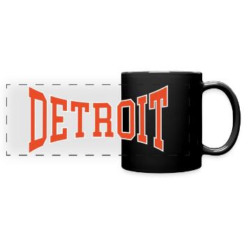 Detroit - Mug panoramique uni - noir - Devant
