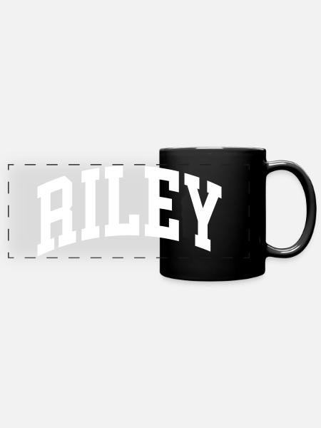 Riley - Panorama-Tasse farbig - Schwarz