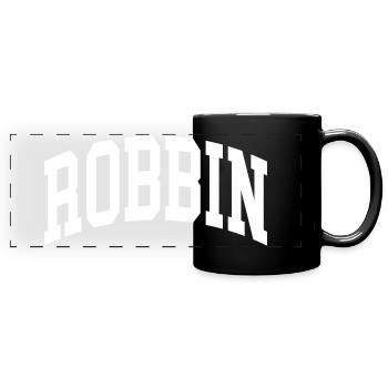 Robbin - Mug panoramique uni - noir - Devant