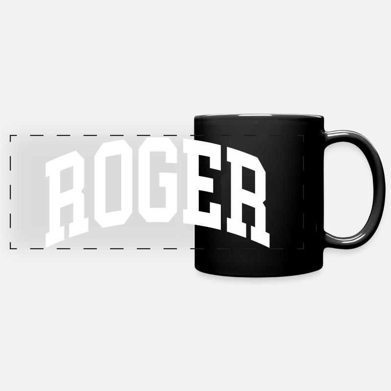 Roger - Mug panoramique uni - noir