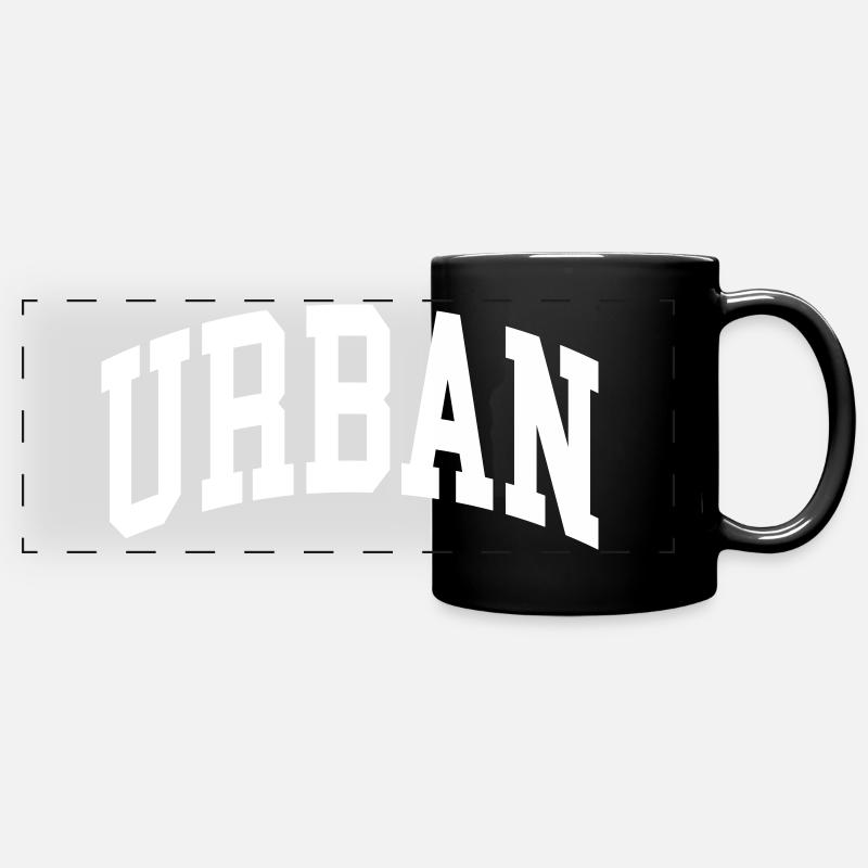 Urban - Panorama-Tasse farbig - Schwarz