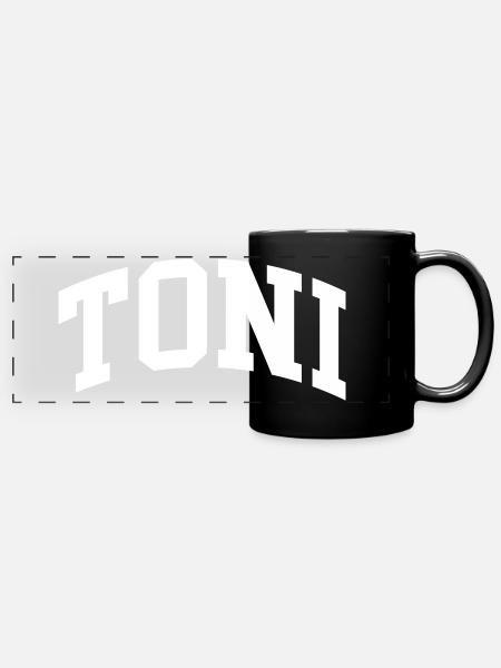 Toni - Panorama-Tasse farbig - Schwarz