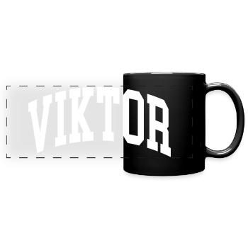 Viktor - Panorama-Tasse farbig - Schwarz - Vorne